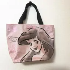 ディズニーストア　アリエルのピンクトートバッグ
