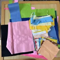 フェルト生地セット 多色 まとめ売り　切れ端　未使用