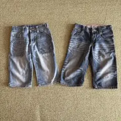 エドウィン　EDWIN デニム　ハーフパンツ　2着セット