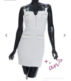 ホワイトタイトドレス　an