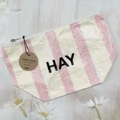 ♡HAY キャンディストライプ　ポーチ　ウォッシュバッグ　Ｓ　ショッパー 北欧