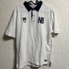 NewBalance ポロシャツ　ロゴ　ホワイト　カジュアル　スポーツ　大谷翔平のサムネイル