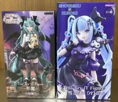 雪ミク×クロミ 初音ミク×ラスカル 悪魔 フィギュアセット