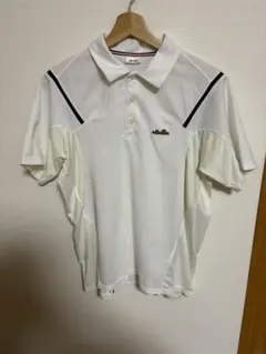 ellesse ホワイト ポロシャツ