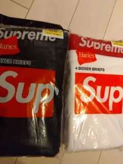 Supreme ボクサーブリーフ 白黒各1枚 Lサイズ