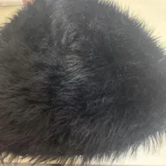 GU 黒 ファーベレー帽