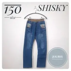 SHISKY デニムパンツ 150 ネイビー 美品 送料込みのサムネイル