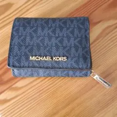 MICHAEL KORS ネイビー 三つ折り財布
