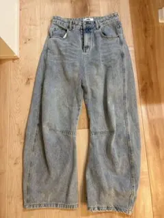 yolo ワイドレッグデニム ライトブルー