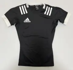 アディダス adidas ラグビー ウェア インナー O ブラック 半袖