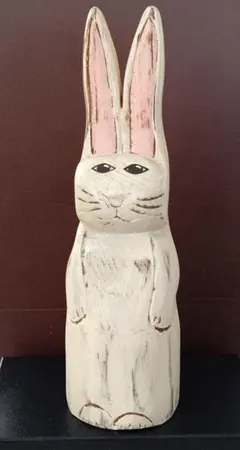 アメリカンフォークアートウルフクリーク製ウサギ