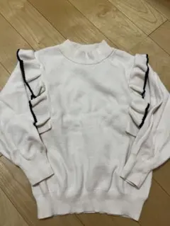 GLOBAL WORK フリル　ニット　セーター 120