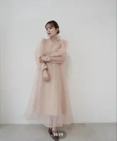新品 acka sheer loose one-piece パーティードレス - メルカリ