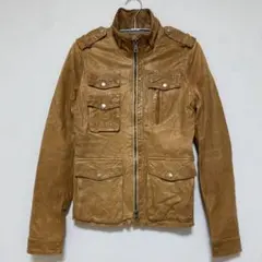 【本革】ラムレザー M-65 ミリタリージャケット レディースSヴィンテージ