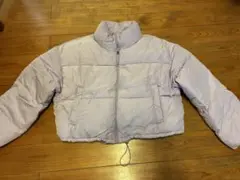 H&M薄紫 ショート丈ダウンジャケット