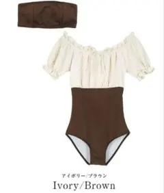 新品♡SEADRESS シードレス 立体ジャガード切替ワンピース 水着 Mサイズのサムネイル