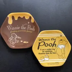 新品未使用 ディズニー skaterくまのプーさん メラミン小皿豆皿 2個セット