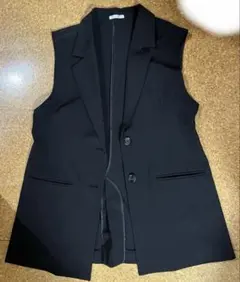 【GLACIER】レディースブラックベスト Mサイズ