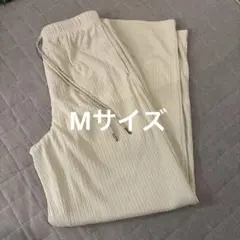 GU リブプルオンパンツ ナチュラル　Mサイズ
