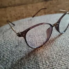 ボストン型 メガネ ブラウン系