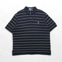 Polo by Ralph Lauren 90年代 ボーダー ポロシャツ 2XL