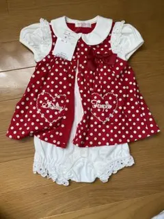 【ペーたん様専用】Shirley Temple 赤いドット柄ワンピース 70cm