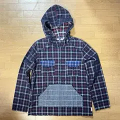 Lime.Incライムインク　フード付き　シャツ　ジップパーカー　チェック　M