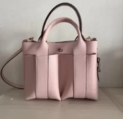 RODESKO トートバッグ プチダブルポケットトートバッグ レディース　ピンク