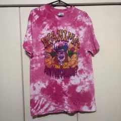 【リメイク】Mサイズ WANIMA ピンク タイダイ 半袖Tシャツ アユカミ