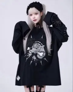 IMVAL×GALFY Doll Dog 大萌袖 L/S TEE［BLK］コラボ IMVAL×GALFY Doll Dog 大萌袖 L/S TEE［BLK］コラボ - メルカリ