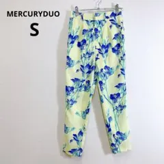 MERCURYDUO マーキュリーデュオ 花柄テーパードパンツ イエロー Sのサムネイル