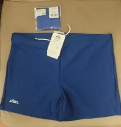 asics AMA701 男子水着 ネイビー サイズXO キャップ付