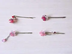 和柄 ヘアピン 4つセット