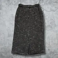 希少 90s LIAISON ANY ラメ ツイード タイトスカート モード