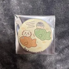 ちいかわ　もぐもぐ本舗川越　ノベルティ缶バッジ　くりまんじゅう＆シーサー