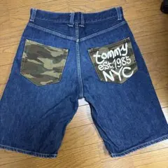 TOMMY デニムショートパンツ 迷彩ポケット