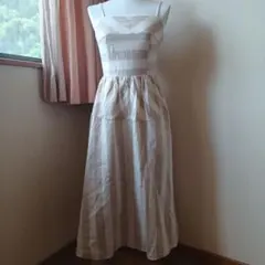 H＆MエイチアンドエムキャミロングワンピXXSベージュ自宅保管USED