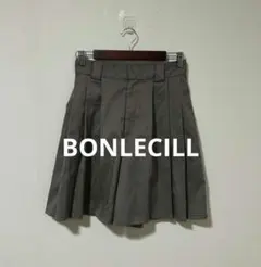 BONLECILL ボンルシール クラシックプリーツ キュロットパンツ チェック