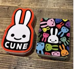 CUNEカラフルウサギ クッキー缶 ローソンコラボ 2種 - メルカリ