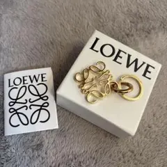美品】LOEWE ロエベ アナグラム チャーム ゴールド キーホルダー 箱