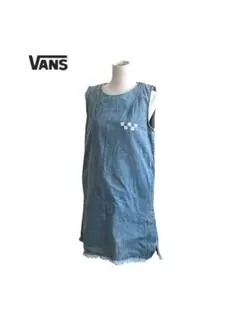 ★ バンズ　VANS フリンジ　ダンガリー　ノースリーブ　デニム　ワンピース