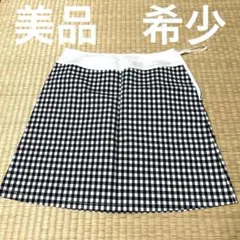 クレージュ　ミニ丈スカート　チェック　春夏　レトロ　レア　美品　36のサムネイル