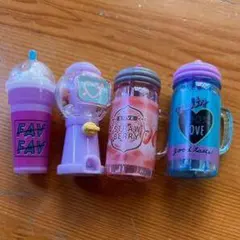 ミニチュア ドリンク ガチャガチャ 4個セットのサムネイル