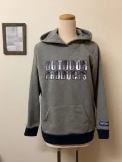 OUTDOOR グレーパーカー レディースLサイズ