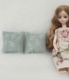 ミニチュアクッション　小2個　★リーフ★ No.73のサムネイル