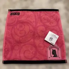 Wicked グリンダ タオル ハンカチ　ピンク