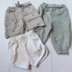【BRANSHES他】ハーフパンツ等3着まとめ売り（90サイズ）