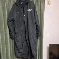 Mizuno フード付きロングコート L ブラック JAA 日本 航空高校