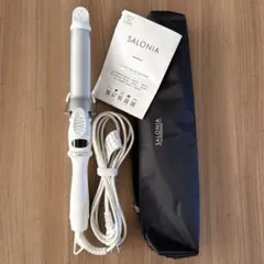 サロニア　SARONIA セラミックカールヘアアイロン　白　32mm
