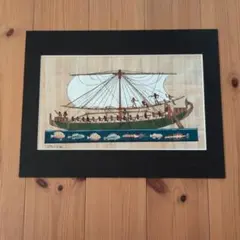 藤城清治「ねずみの海賊船」版画 童話世界 額装 装飾画 インテリア